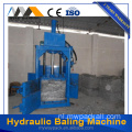 Kleine gebruikte kleding en aluminium blikje Baler Machine
